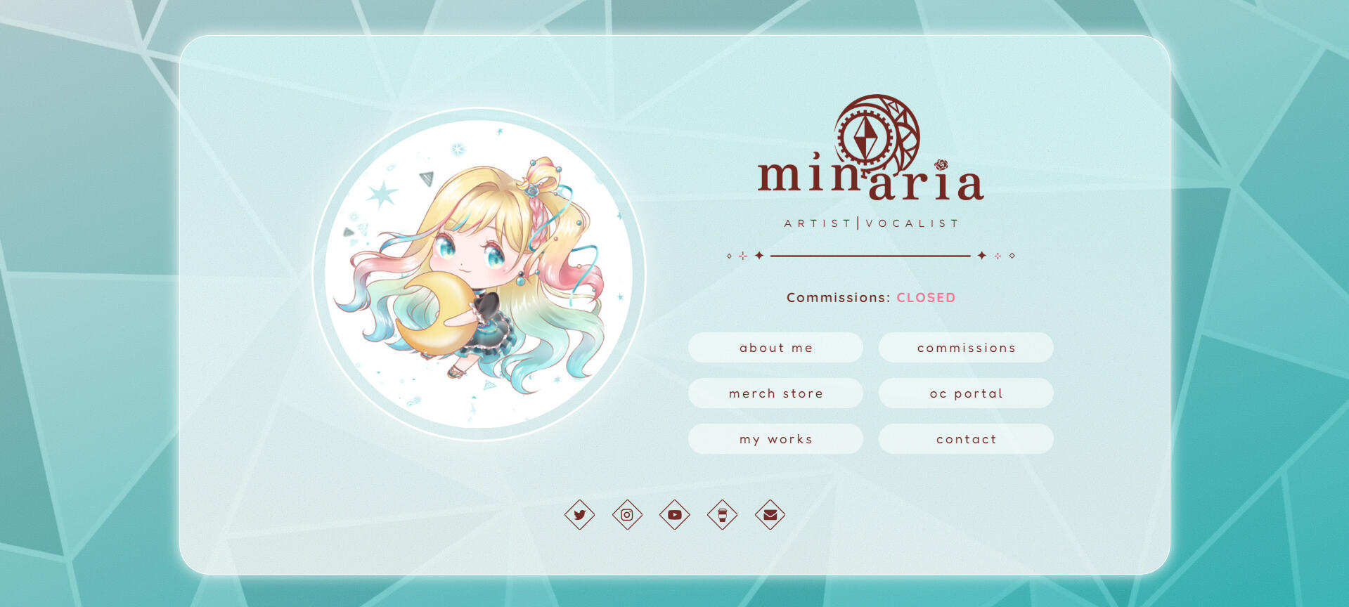 Minaria's About Me Website