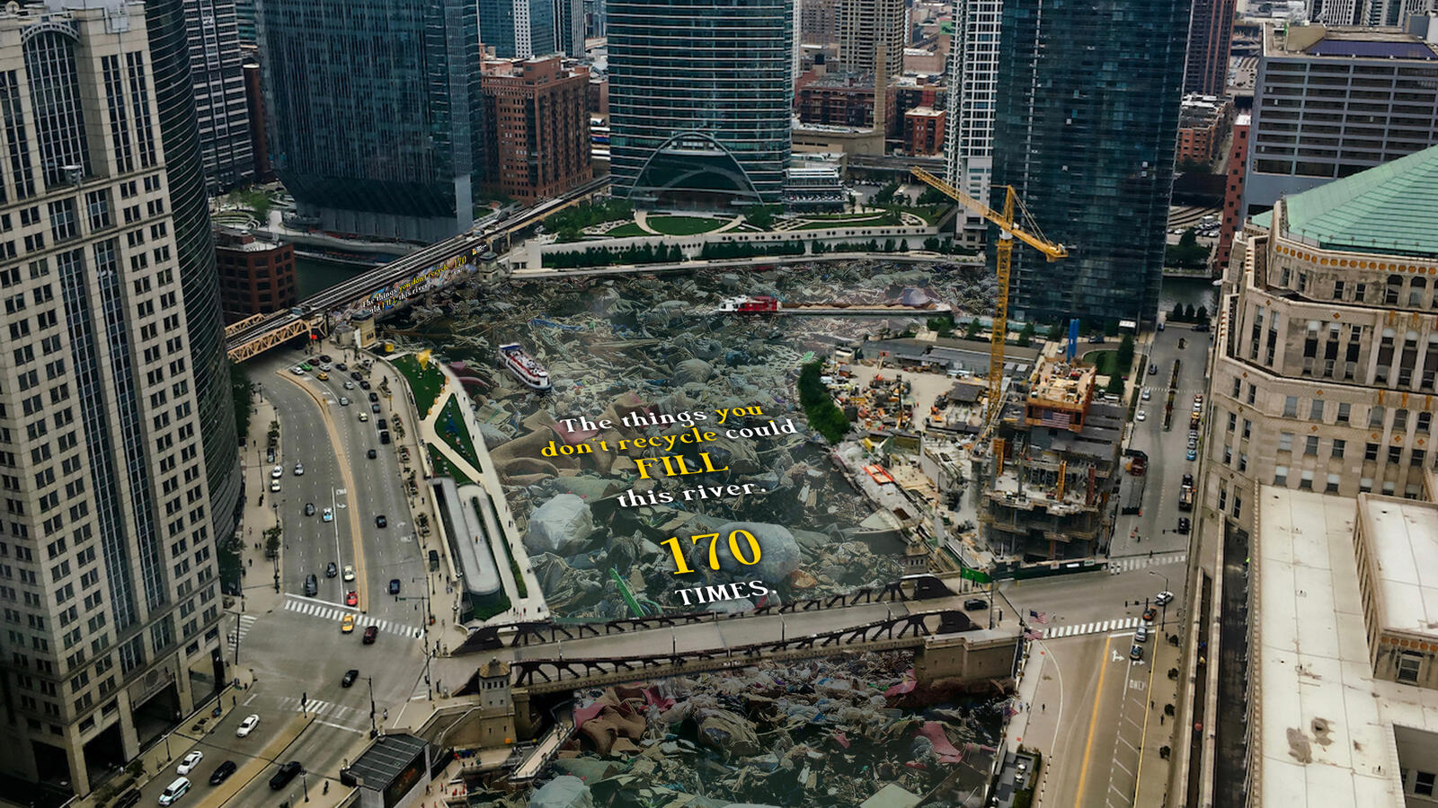 Chicago River - Top view