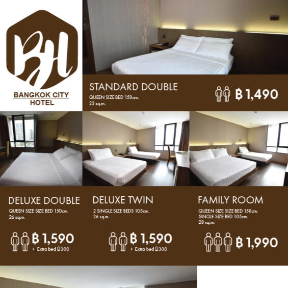 Graphic Design for Bangkok City Hotel Group